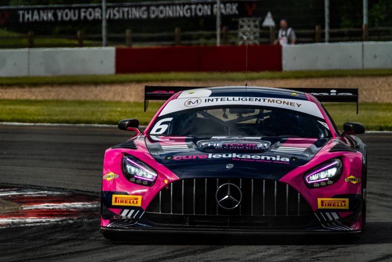 Ian Loggie in his 2022 championship winning car at Donington Park.