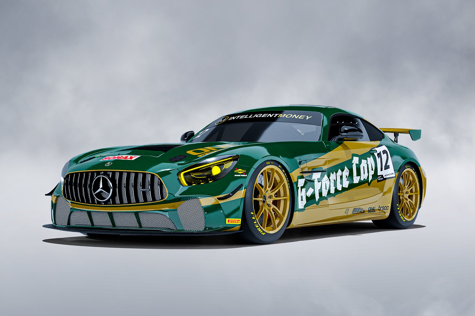 A rendering of the One Motorsport Mercedes-AMG GT4.