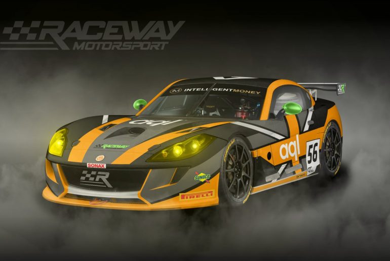 Raceway Motorsport's Ginetta G56 GT4 in which Stuart Middleton will make his series return.