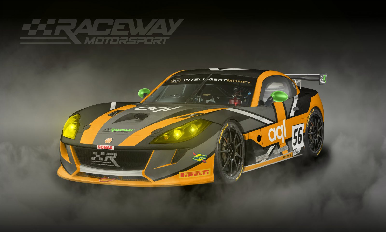 Raceway Motorsport's Ginetta G56 GT4 in which Stuart Middleton will make his series return.