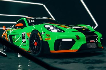 The Porsche 708 Cayman GT4 Clubsport RS which Team Parker Racing will run in the GT4 class of British GT in 2023