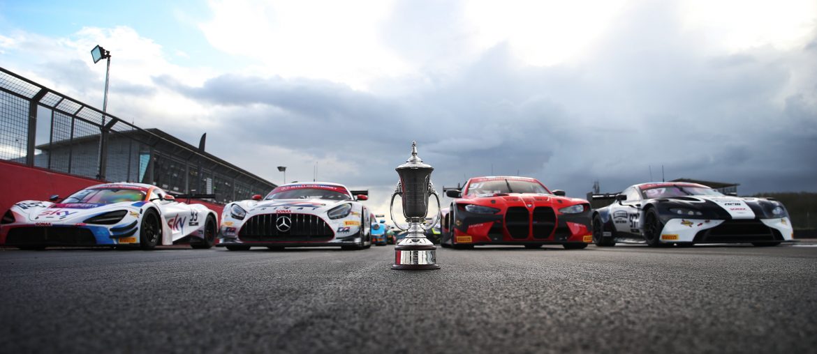 The Tourist Trophy which the GT3 winner will lift along with their British GT trophy after the Silverstone 500.