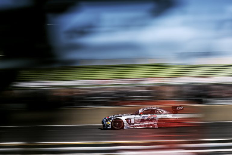 Jules Gounon put the #1 Mercedes-AMG on to in Free Practic 1