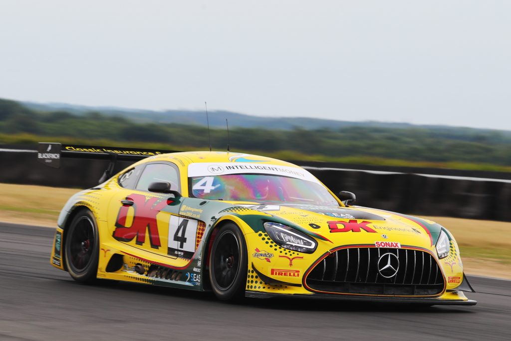 James Cottingham set the pace in GT3 Am qualifying at Snetterton.