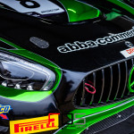The Mercedes-AMG GT3 of Richard Neary (GBR) and Sam Neary (GBR) run by Team ABBA Racing in the garage on the Snetterton 300 Circuit during Media Day ahead of the 2020 Intelligent Money British GT Championship season.