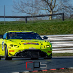 The Aston Martin V8 Vantage AMR GT4 of Connor O'Brien (GBR) and Patrick Kibble (GBR) run by TF Sport at Nelson on the Snetterton 300 Circuit during Media Day ahead of the 2020 Intelligent Money British GT Championship season.