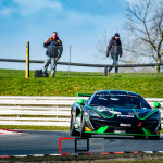 The McLaren 570S GT4 of Nick Moss (GBR) and James Pickford (GBR) run by Optimum Motorsport at Nelson on the Snetterton 300 Circuit during Media Day ahead of the 2020 Intelligent Money British GT Championship season.