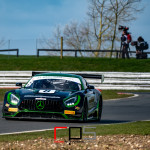 The Mercedes-AMG GT3 of Richard Neary (GBR) and Sam Neary (GBR) run by Team ABBA Racing at Bomb Hole on the Snetterton 300 Circuit during Media Day ahead of the 2020 Intelligent Money British GT Championship season.