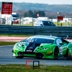 The Lamborghini Huracan GT3 EVO of John Searle (GBR) and Adam Hatfield (GBR)/Jordan Witt (GBR) run by JMH Automotive at Bomb Hole on the Snetterton 300 Circuit during Media Day ahead of the 2020 Intelligent Money British GT Championship season.
