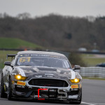 The Ford Mustang GT4 of Jordan Albert (GBR) and TBA (TBA) run by Academy Motorsport at pit out on the Snetterton 300 Circuit during Media Day ahead of the 2020 Intelligent Money British GT Championship season.