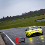 The Aston Martin V8 Vantage AMR GT4 of Connor O'Brien (GBR) and Patrick Kibble (GBR) run by TF Sport on the Senna Straight on the Snetterton 300 Circuit during Media Day ahead of the 2020 Intelligent Money British GT Championship season.