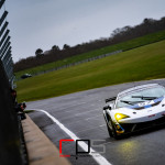 The McLaren 570S GT4 of Chris Wesemael (GBR) and Guss Bowers (GBR) run by HHC Motorsport on the Senna Straight on the Snetterton 300 Circuit during Media Day ahead of the 2020 Intelligent Money British GT Championship season.