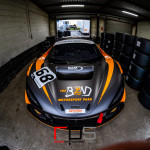 The McLaren 720S GT3 of Optimum Motorsport's Martin Berry (AUS) and Nick Foster (AUS) in the garage on the Snetterton 300 Circuit during Media Day ahead of the 2020 Intelligent Money British GT Championship season.
